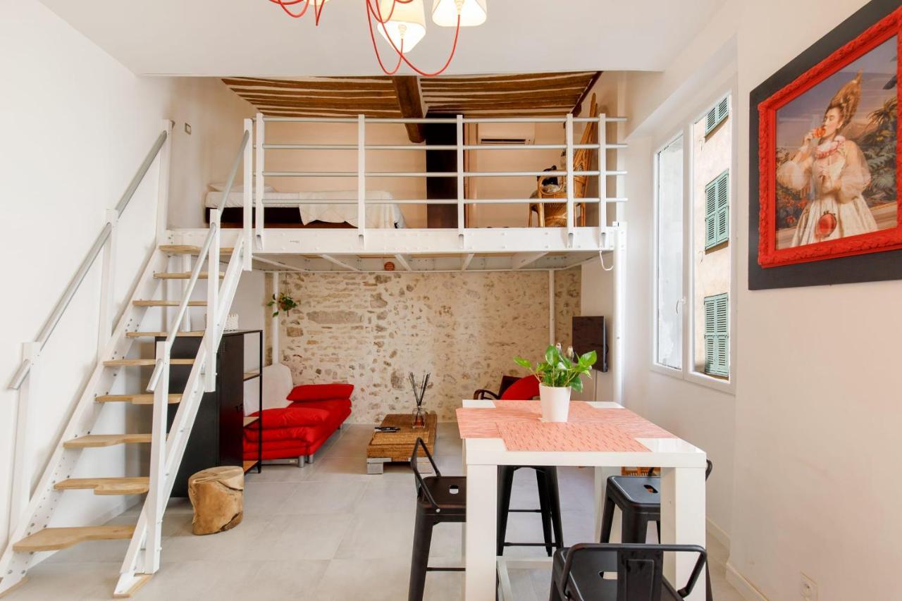 Superb Air-Conditioned Loft In The Heart Of Viel Antibes Apartman Kültér fotó